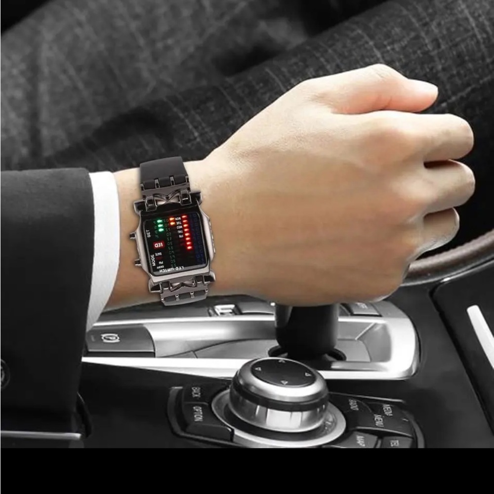 LED Multifunction Electronics Watch - Picture 3 of 12